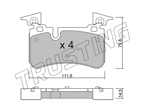 Brake Pad Set, disc brake (1223.0)