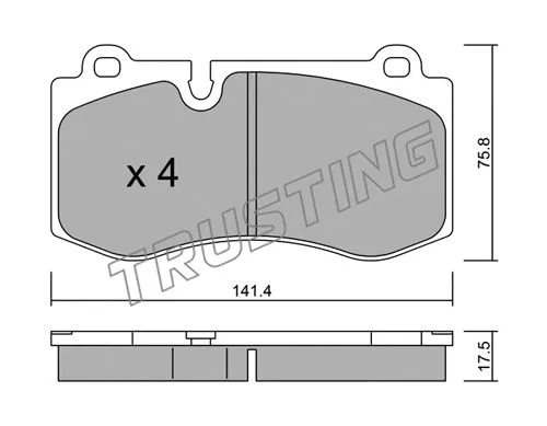 Brake Pad Set, disc brake (685.0)