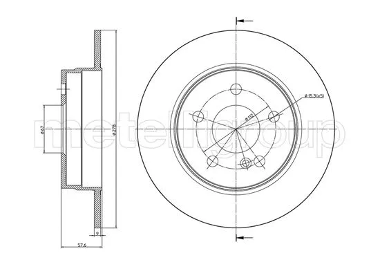 Brake Disc (DF1555)