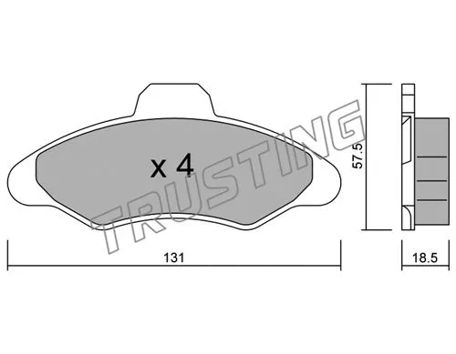 Brake Pad Set, disc brake (073.0)