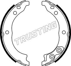 Brake Shoe Set, parking brake (034.113K)