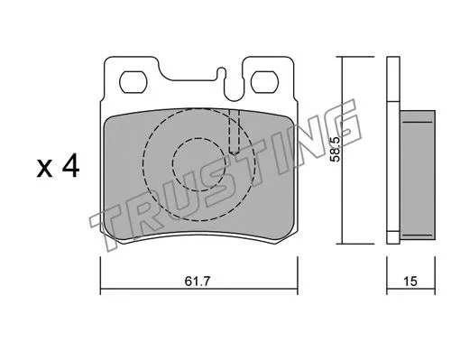 Brake Pad Set, disc brake (212.0)