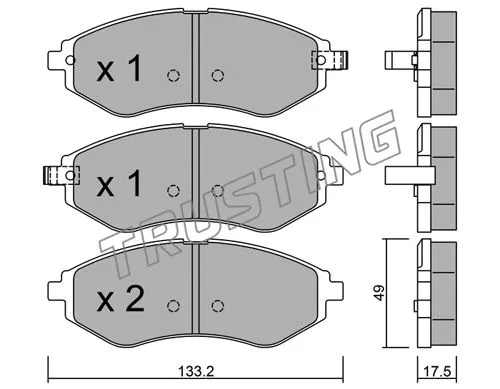 Brake Pad Set, disc brake (524.1)