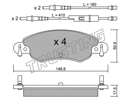 Brake Pad Set, disc brake (339.0)