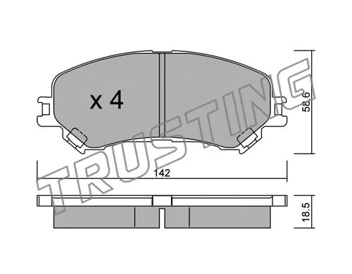 Brake Pad Set, disc brake (1111.0)