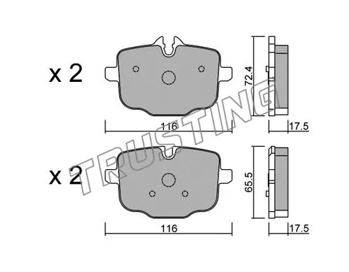 Brake Pad Set, disc brake (939.0)