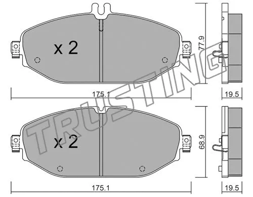 Brake Pad Set, disc brake (1132.0)