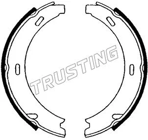 Brake Shoe Set, parking brake (052.121)