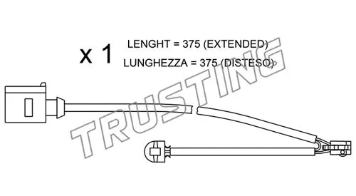 Warning Contact, brake pad wear (SU.294)