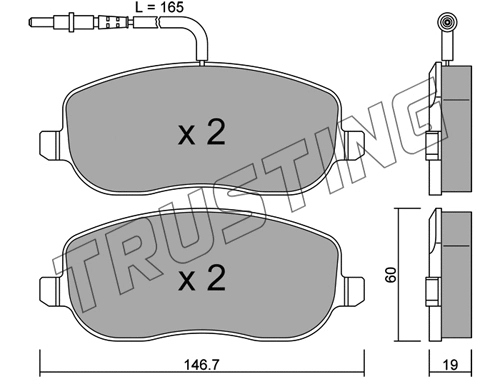 Brake Pad Set, disc brake (546.2)