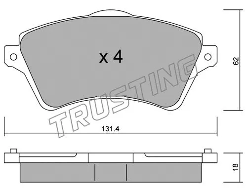 Brake Pad Set, disc brake (358.0)