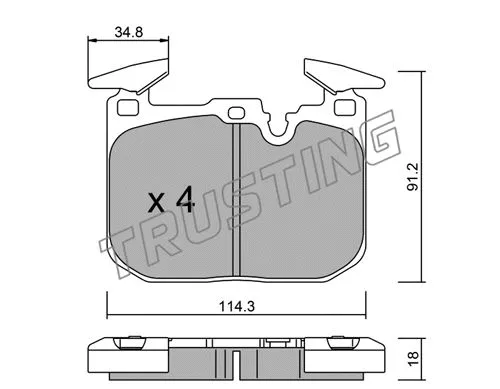 Brake Pad Set, disc brake (1039.1)