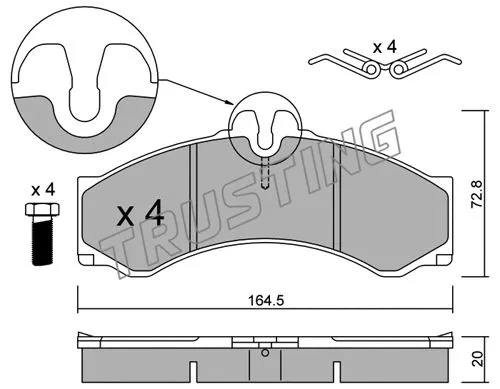 Brake Pad Set, disc brake (271.0)