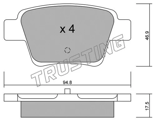 Brake Pad Set, disc brake (655.0)