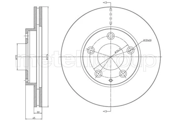 Brake Disc (DF1036)
