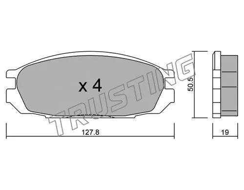 Brake Pad Set, disc brake (424.0)