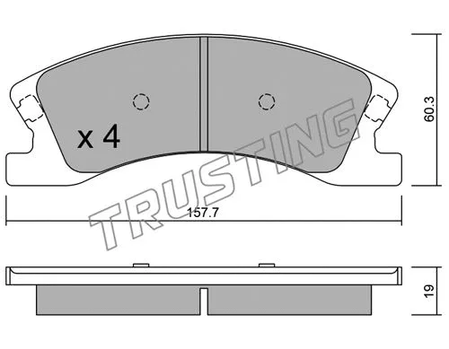 Brake Pad Set, disc brake (642.0)