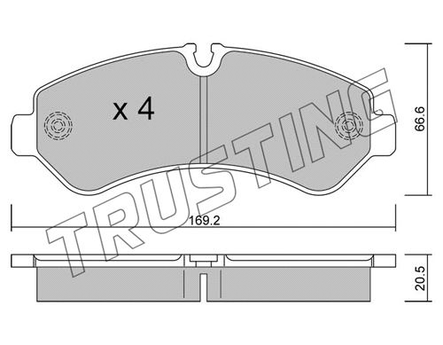 Brake Pad Set, disc brake (1276.0)