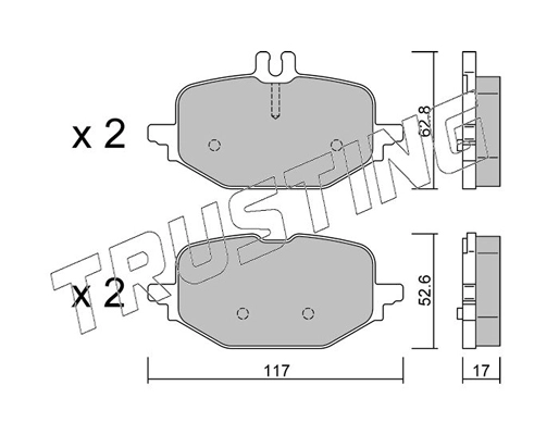 Brake Pad Set, disc brake (1359.1)