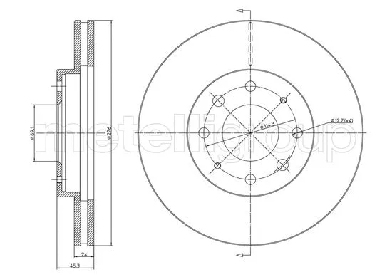 Brake Disc (DF1170)