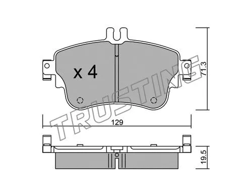 Brake Pad Set, disc brake (980.0)