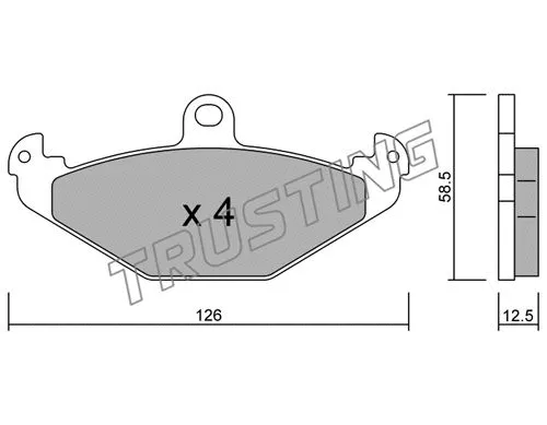 Brake Pad Set, disc brake (168.1)