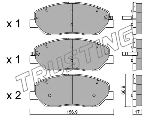Brake Pad Set, disc brake (803.0)