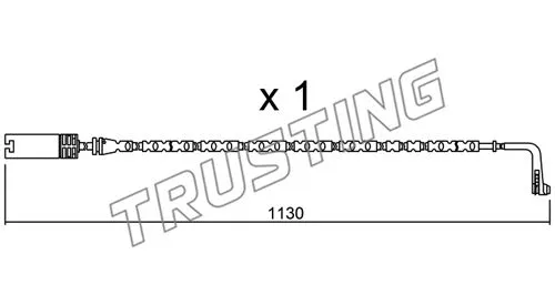 Warning Contact, brake pad wear (SU.300)
