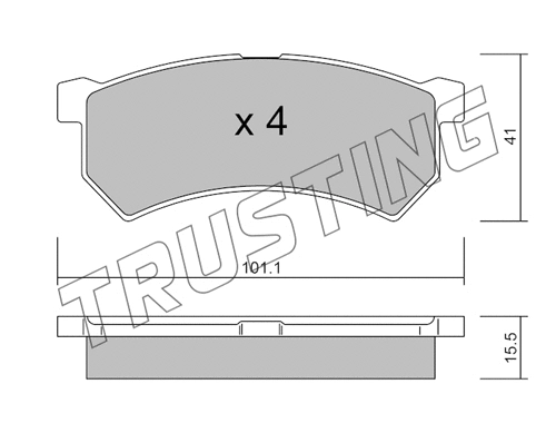 Brake Pad Set, disc brake (1224.0)