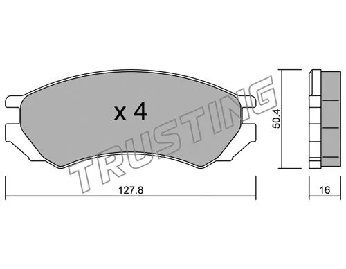 Brake Pad Set, disc brake (184.0)