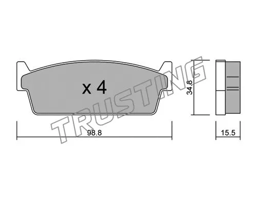 Brake Pad Set, disc brake (509.0)