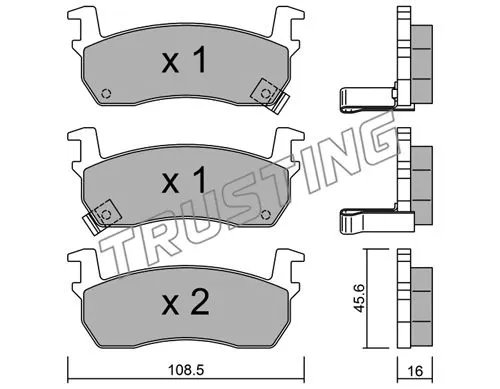 Brake Pad Set, disc brake (036.1)
