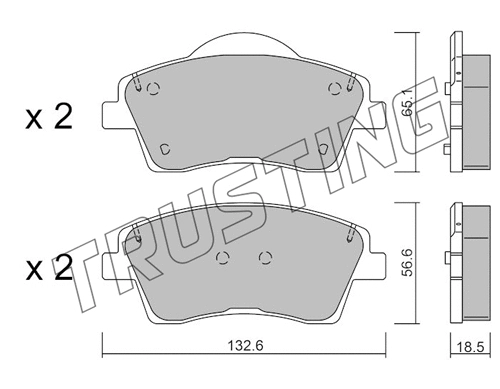 Brake Pad Set, disc brake (1249.0)