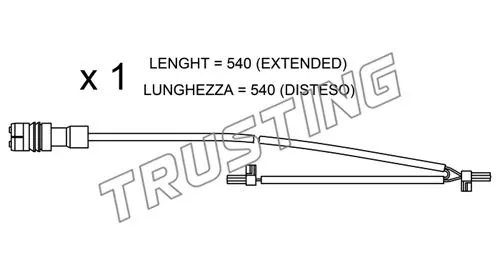 Warning Contact, brake pad wear (SU.262)