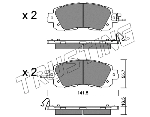 Brake Pad Set, disc brake (1080.0)