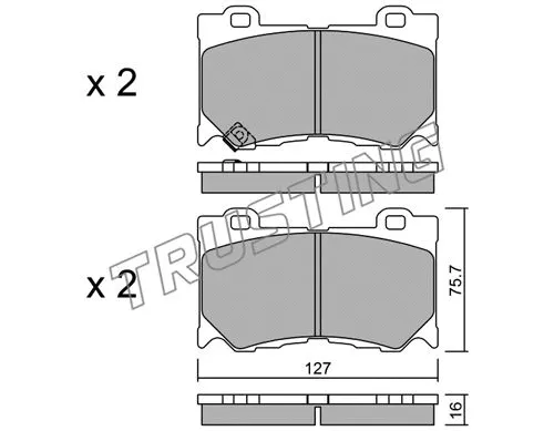 Brake Pad Set, disc brake (1053.0)