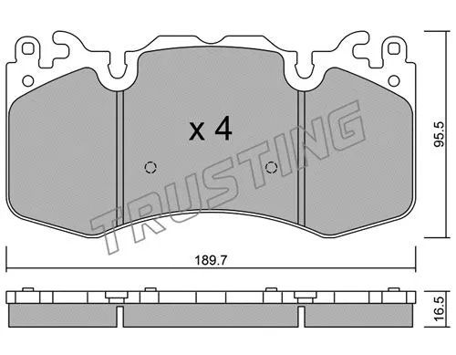 Brake Pad Set, disc brake (1048.0)