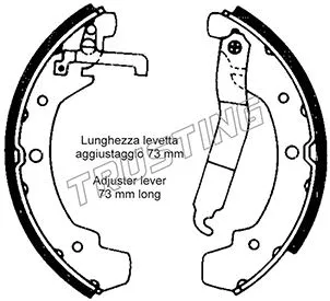 Brake Shoe Set (124.281)