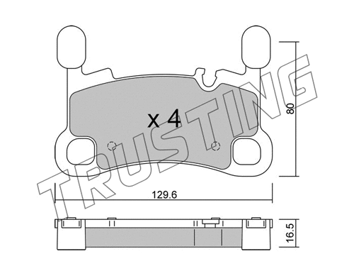 Brake Pad Set, disc brake (1260.0)