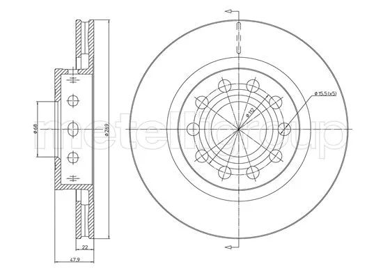 Brake Disc (DF1658)