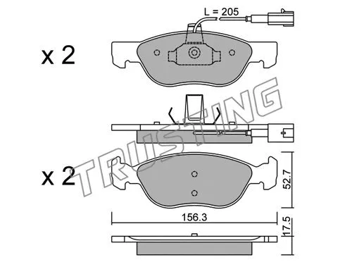 Brake Pad Set, disc brake (084.1)