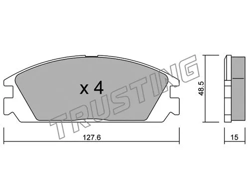 Brake Pad Set, disc brake (246.0)