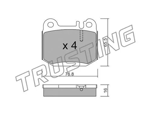 Brake Pad Set, disc brake (580.0)