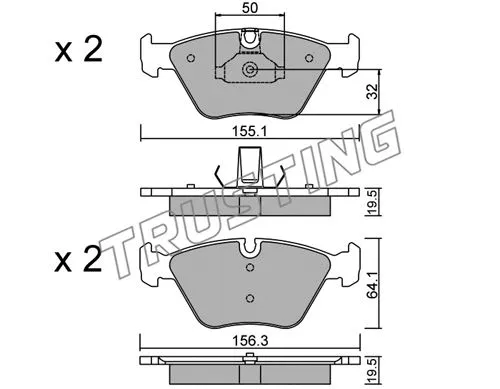 Brake Pad Set, disc brake (216.5)