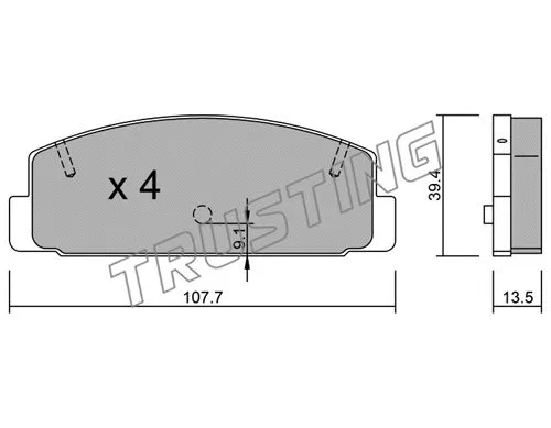 Brake Pad Set, disc brake (311.1)