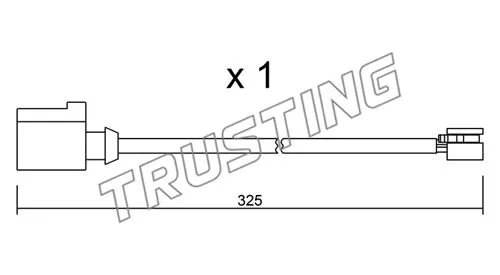 Warning Contact, brake pad wear (SU.271)