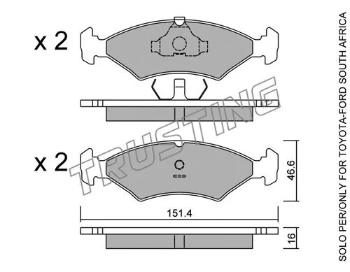 Brake Pad Set, disc brake (031.2)