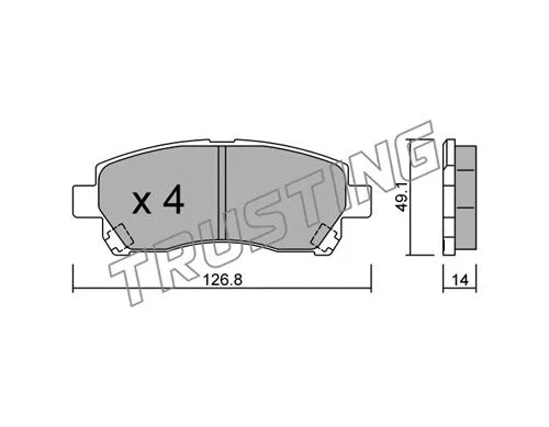 Brake Pad Set, disc brake (944.0)