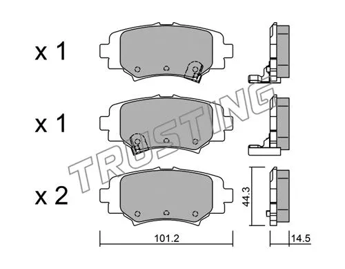 Brake Pad Set, disc brake (1009.0)