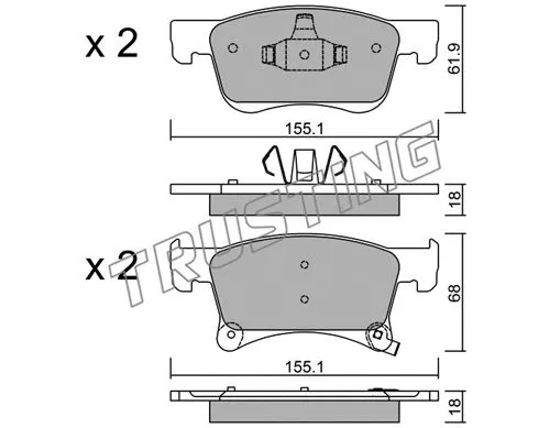 Brake Pad Set, disc brake (1059.0)